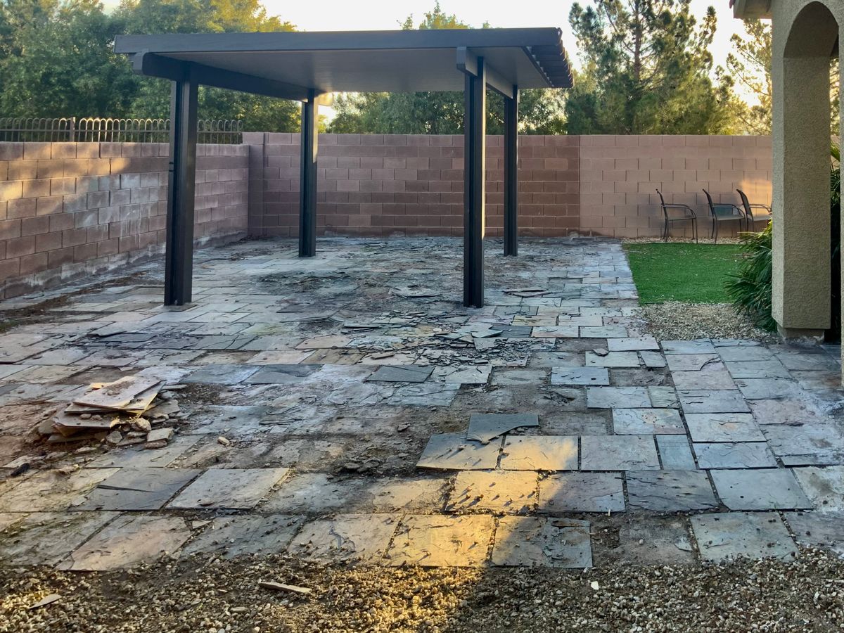 Paver Patio - Before